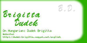 brigitta dudek business card